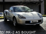 MY MR-2 AS BOUGHT